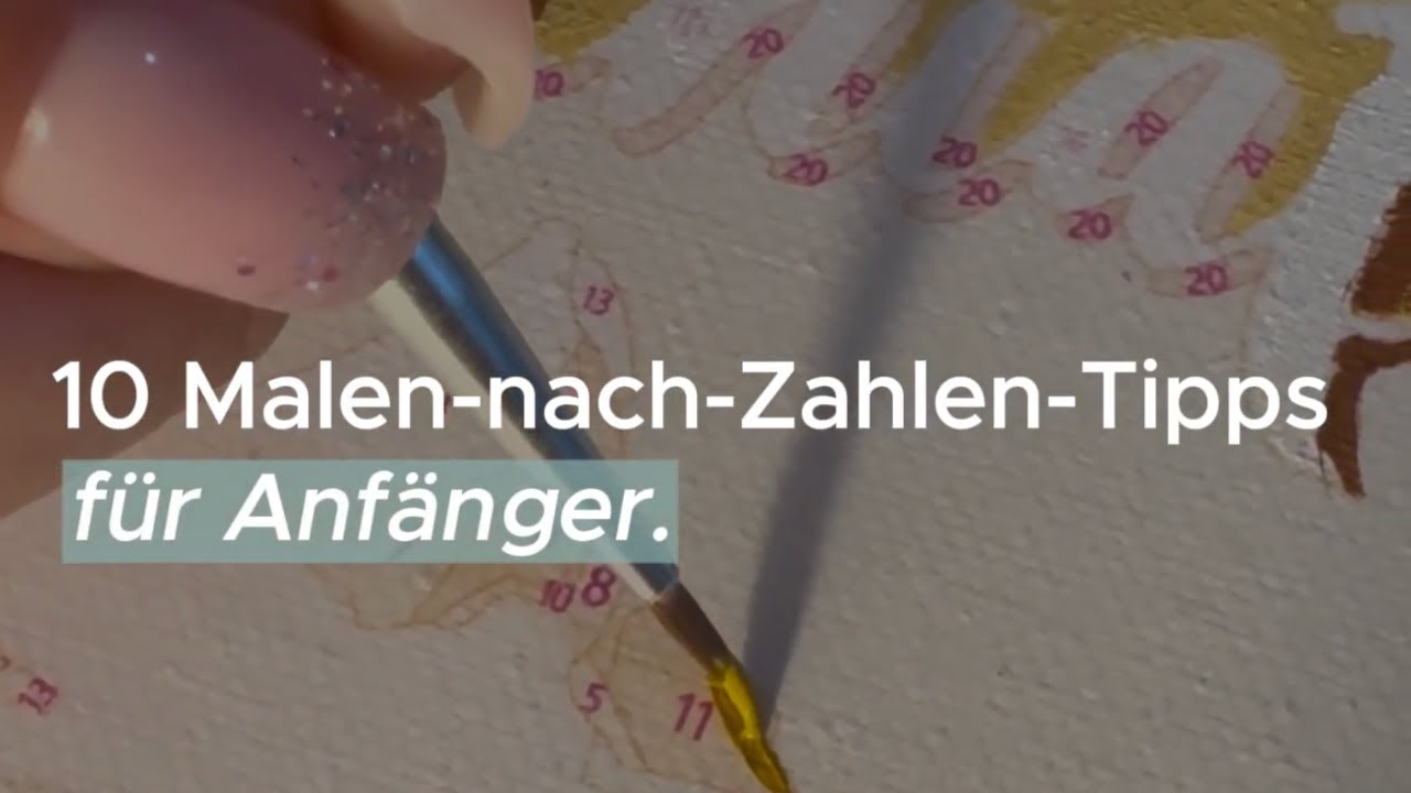 Schritt-für-Schritt Video-Tutorial Malen nach Zahlen