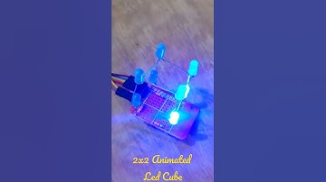 2x2x2 Animated Led Cube/By Aryan #shorts #experiment