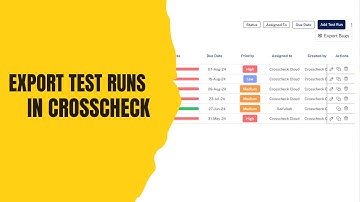 How To Export Test Runs In Crosscheck