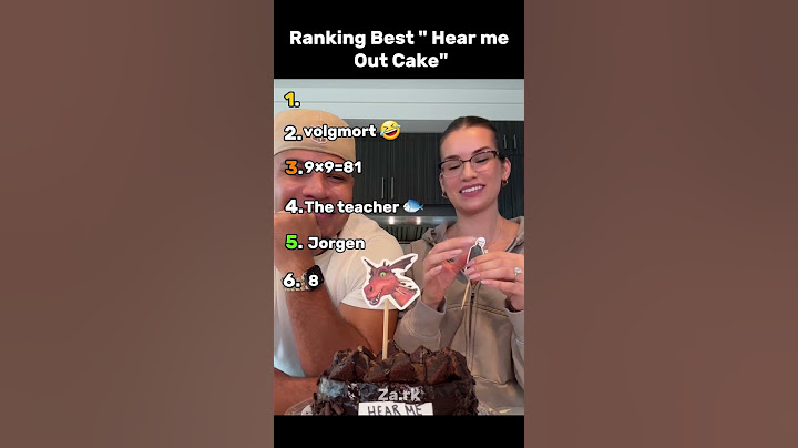 Ranking Best "Hear me Out Cake"