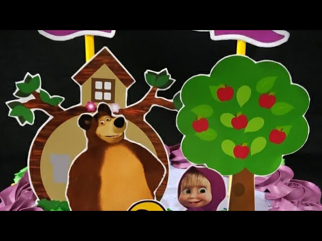 bolo Marsha e Urso #decorandobolo #viral #doces #bolo #confeitaria #ti