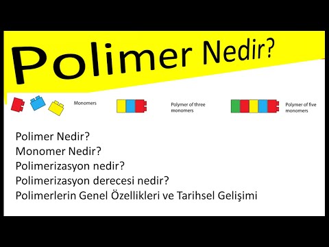 Polimer Nedir?, Monomer nedir?, polimerizasyon derecesi nedir?, Polimerlerin özellikleri (Ders 1)