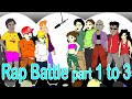Rap battle 1 to 3    pinoy animation
