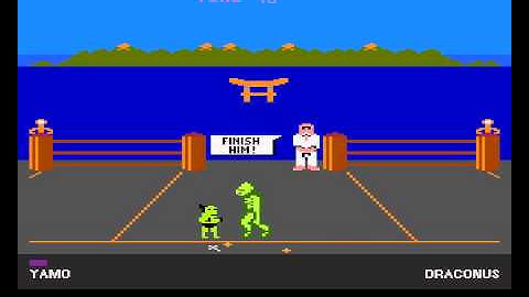 ATARI 8bit JOKE 3 - Yamo vs Draconus