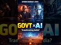 part2|How Government Plans to Use AI | Budget Signal|#UnionBudget#AIIndia#Gov#DigitalIndia#AI#Shorts