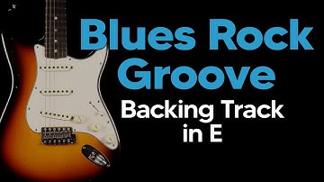 Guitar Baking Track I  Blues Rock Groove in E   115bpm