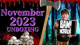 Bam Horror Box November 2023 Autograph Mystery Subscription Box Unboxing & Review
