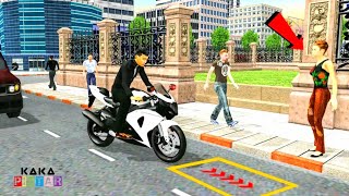 taksi motor sport 🏍💨 Bike Taxi Simulator 2020: Passenger Transport Game screenshot 2