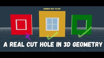 A Cut Real Holes Within 3D Walls - (Three.js) (R3F)