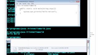 Compile And Run Java Programs (Telugu)