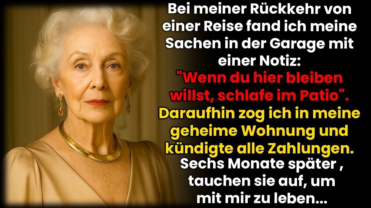 Nach der Reise fand ich meine Sachen in der Garage – also zog ich in mein geheimes Haus und…