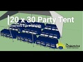 How Many Guests Can Fit Under A 20 x 30 Party Tent? - Dreamers Event Rentals