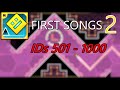 First songs in Geometry Dash (Part 2)