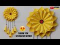 WALL DECOR IDEAS | HIASAN DINDING CANTIK DARI KERTAS ORIGAMI