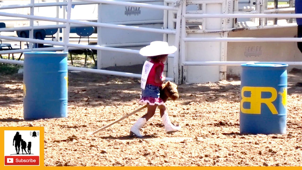 Stick Horse Barrel Racing - 79th Annual Boys Ranch Rodeo - YouTube