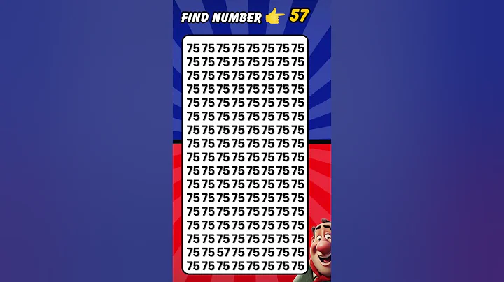 Find the ODD Number 👉🏻57 #howgoodareyoureyes #funny #quiz  #shorts #braintest