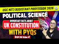 UGC NET Political Science | NET/JRF Important Facts About UK Constitution With PYQs | Mridvikaa Mam