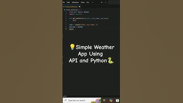 display real-time weather data with #python & openweathermap api 🌤️ #programming #coding #shorts