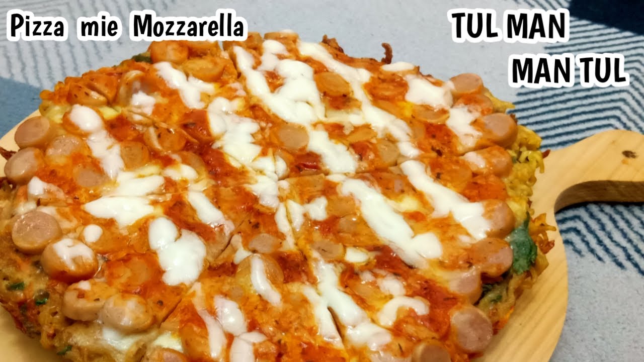 cara membuat pizza mie mozarella YouTube