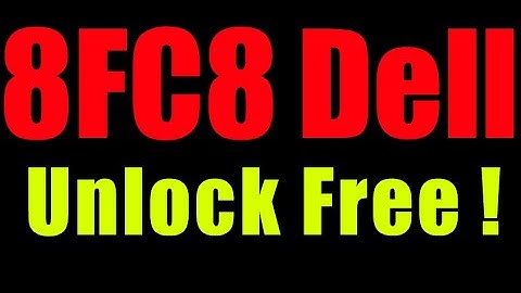 Dell Bios password reset 8FC8 - Unlock Admin and System password.