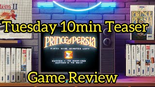 Tuesday/Thursday 10min Teaser 166 - Prince of Persia #mastersystem #gaming #retrogaming