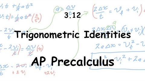 AP Precalculus - Trigonometric Identities - Passwater 3.12