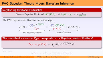 NIPS 2016 spotlight - PAC Bayesian Theory Meets Bayesian Inference