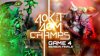 Warhammer 40k in 40 minutes Champs Game 4! Necrons vs Death Guard. The finale is here! screenshot 5