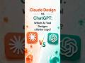 Claude Design vs ChatGPT: Which AI Tool Designs a Better Logo? #claude