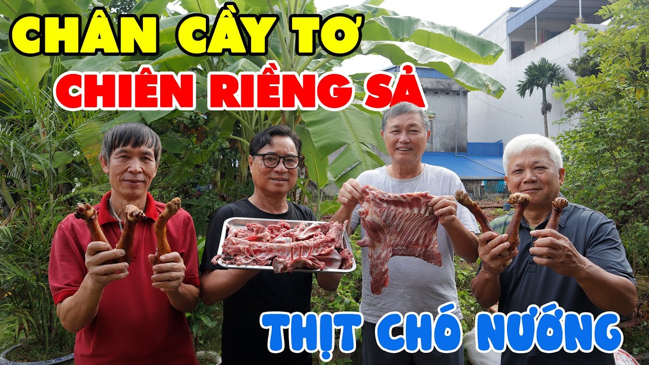 CHÂN CẦY CHIÊN SẢ RIỀNG THỊT CHÓ NƯỚNG XIÊN • Đến Hẹn Lại Lên - YouTube