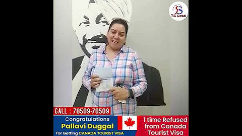 Pallavi Duggal got Canada Tourist Visa | R.S globa...