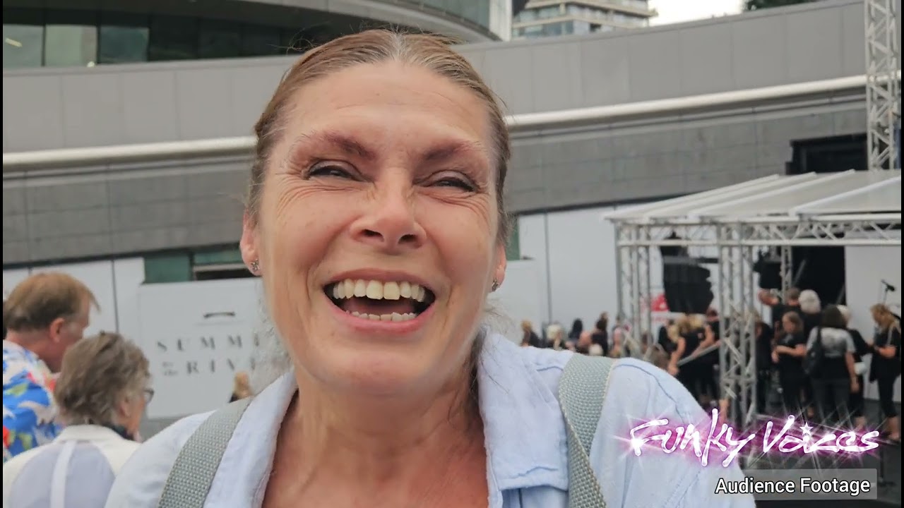 Audience clips of Funky Voices at The Scoop, London