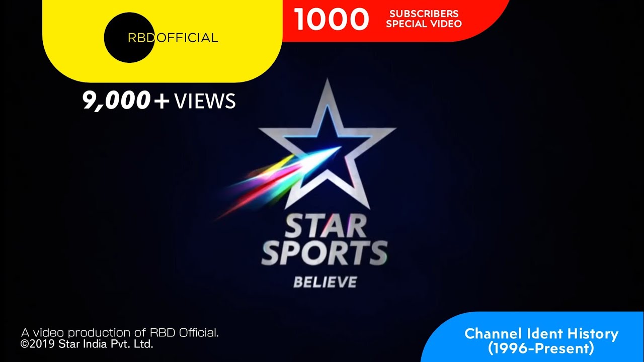 Star Sports (India) Channel Ident History (1996-Present) RBD Official