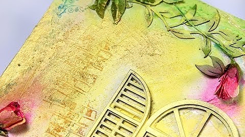 Easy Mixed Media Layout with Grainy Texture Paste