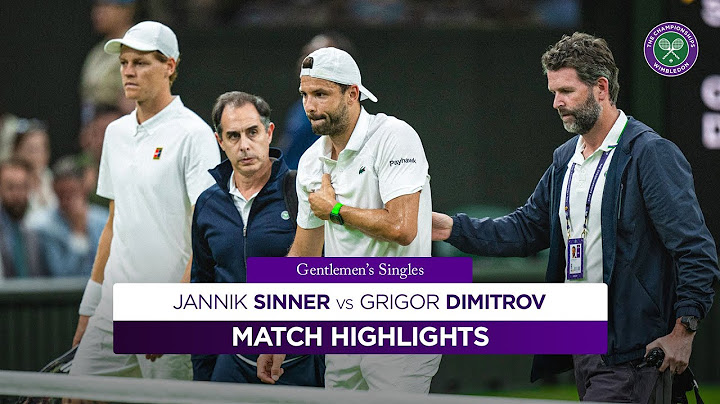 Heartbreaking Retirement | Jannik Sinner vs Grigor Dimitrov | Highlights | Wimbledon 2025