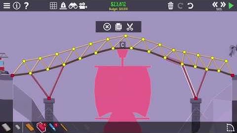 Poly Bridge 2 | 2-02 Long Drawbridge