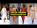 SPRING/SUMMER FASHION COLOR TRENDS 2022