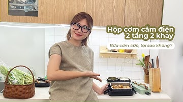 NẤU CƠM TRONG 45P VỚI HỘP CƠM CẮM ĐIỆN 2 TẦNG 3 KHAY| TIỆN LỢI HƠN BAO GIỜ HẾT