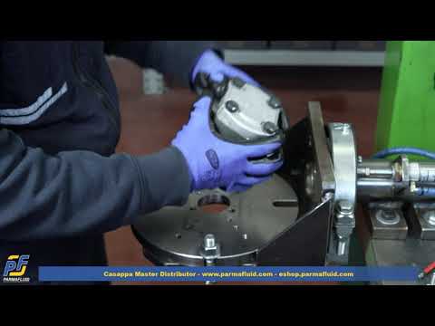 Inside workshop: tandem hydraulic pump assembly