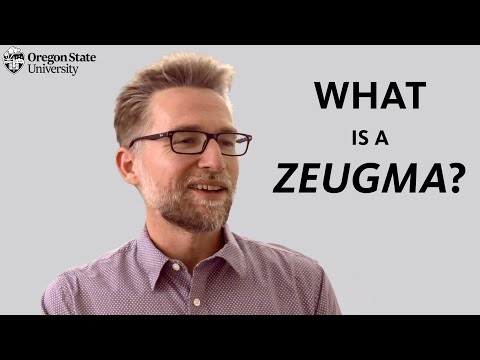 "What is a Zeugma?": A Literary Guide for English Students and Teachers