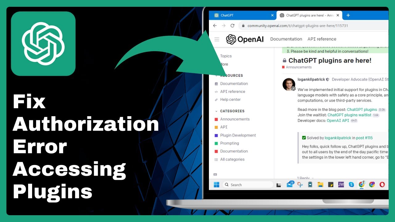 How to Fix Authorization Error Accessing Plugins Chat GPT