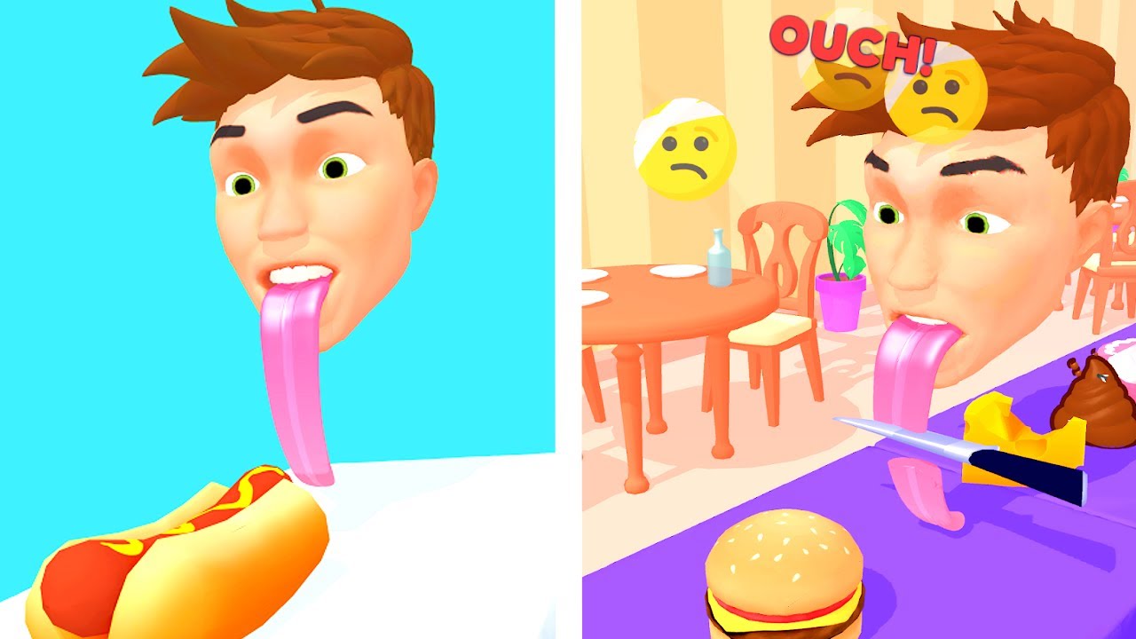 Lick Food - Lick Food Tongue Run - All Levels iOS Android GamePlay #2