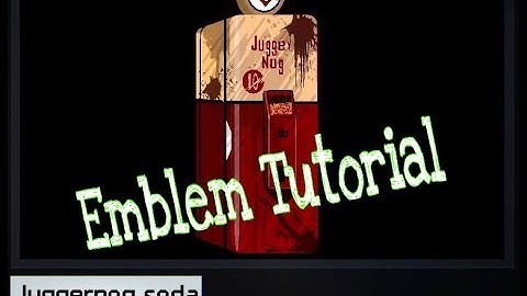 Juggernog Soda Emblem Tutorial | Black ops III