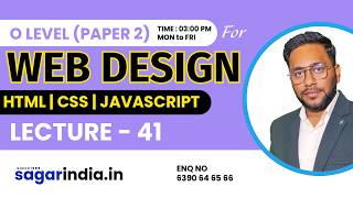 Web designing(JavaScript Class) Lec -42 | Basic to Advance| Complete Course for O level Student |