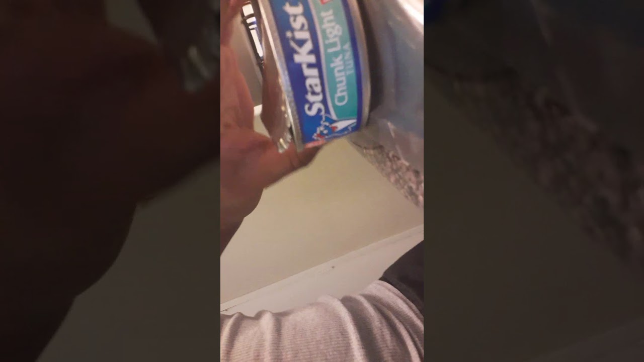 How to open tuna using can opener with your left hand? YouTube