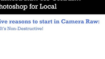 Photoshop CS5 Tutorials-6 Camera Raw Essentials 2.Raw Benefits