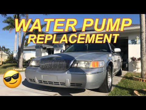 MERCURY GRAND MARQUIS / FORD CROWN VIC WATER PUMP REPLACEMENT: Changing a leaky and noisy water pump