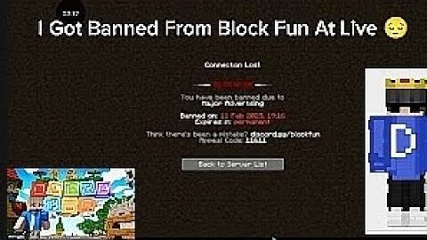 I Got Permenet Ban From Block  Fun #whoap #darkjokeryt #blockfun #minecraft