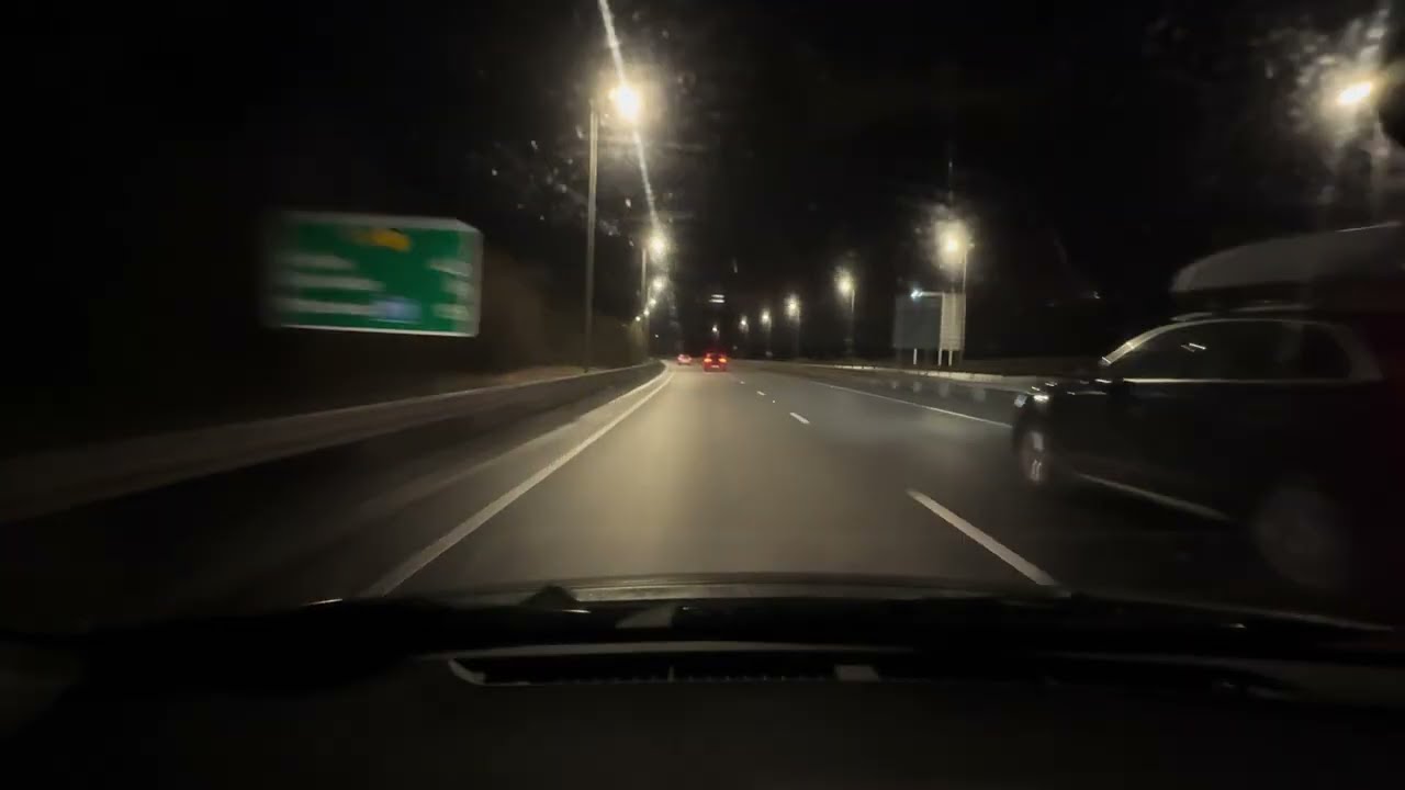 2 hours Dreamy Night Drive | Wet Roads | A509 A5 M1 M25 A3 UK Travel