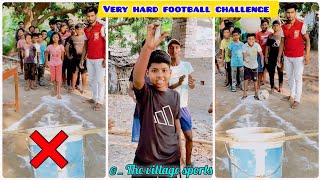 গ্রামের বাচ্চাদের নিয়ে ফুটবল চ্যালেঞ্জ । An interesting football challenge with small village kids.